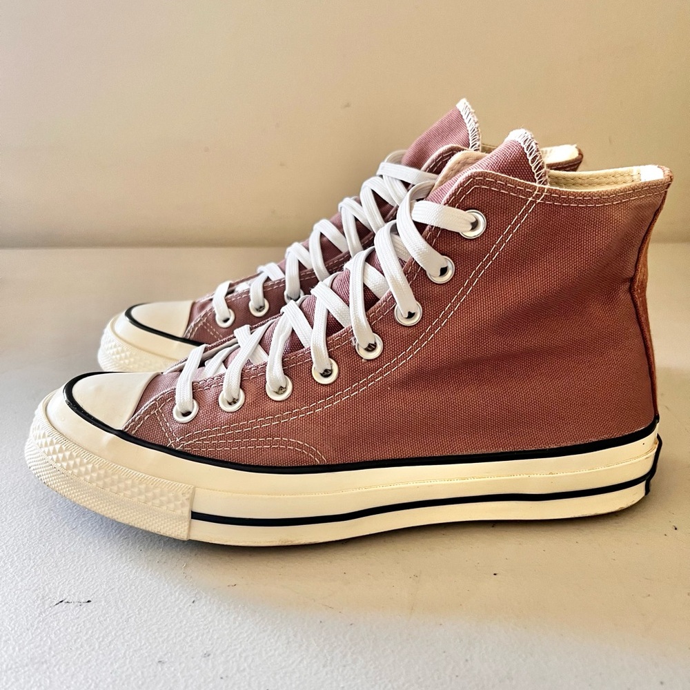 Converse Chuck Taylor High Top Sneakers in Mauve Pink